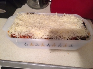Pre-oven baby lasagna!