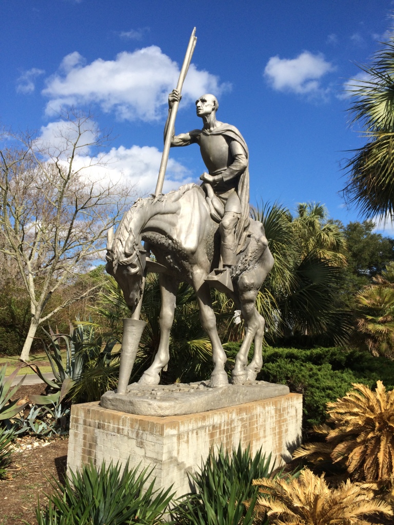 Don Quixote statue at Brookegreen Gardens
